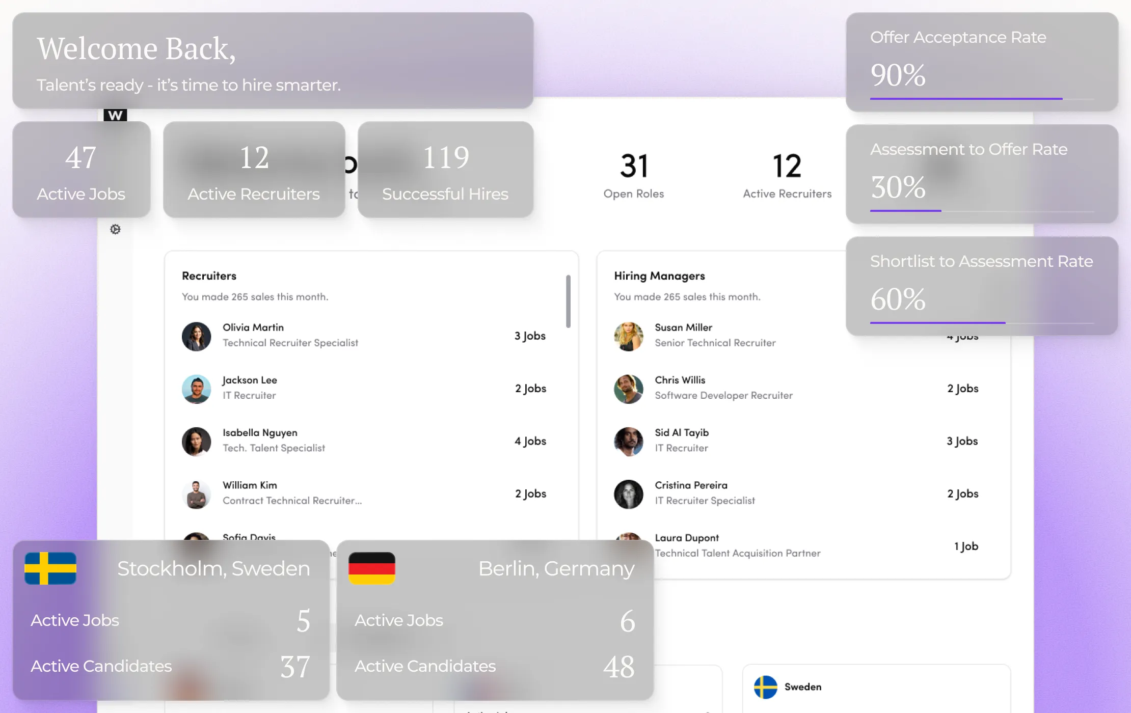 Business team collaborating around a table in a modern office